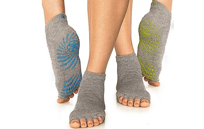 New Cotton Mesh Breathable Short Yoga Socks Non-slip Five-toe Socks