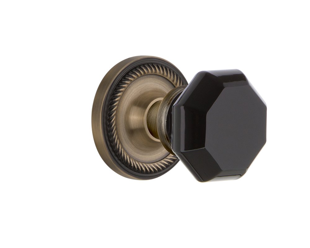 nostalgic-warehouse-rope-rosette-single-dummy-waldorf-black-door-knob-antique-brass