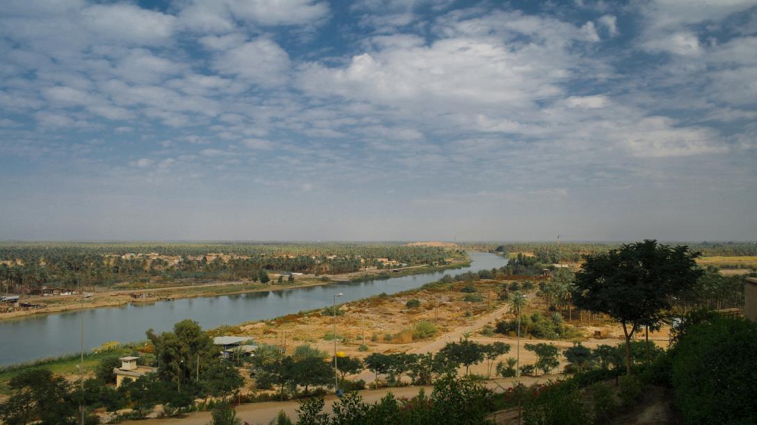 The Euphrates River, Iraq