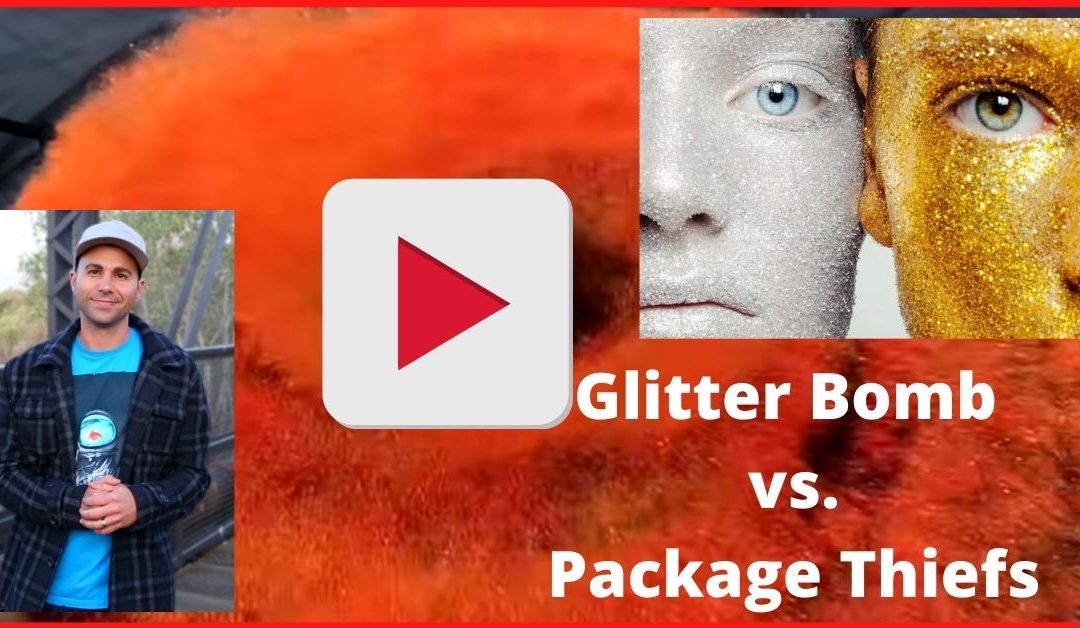 An ex-NASA engineer built a “glitter bomb” and filmed Amazon package thieves getting glitter all over their faces
