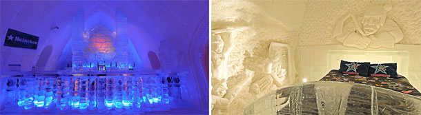 Hotel de Glace Quebec Canada Ice Hotel